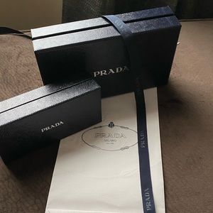 Prada boxes and bag